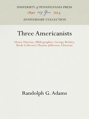 cover image of Three Americanists